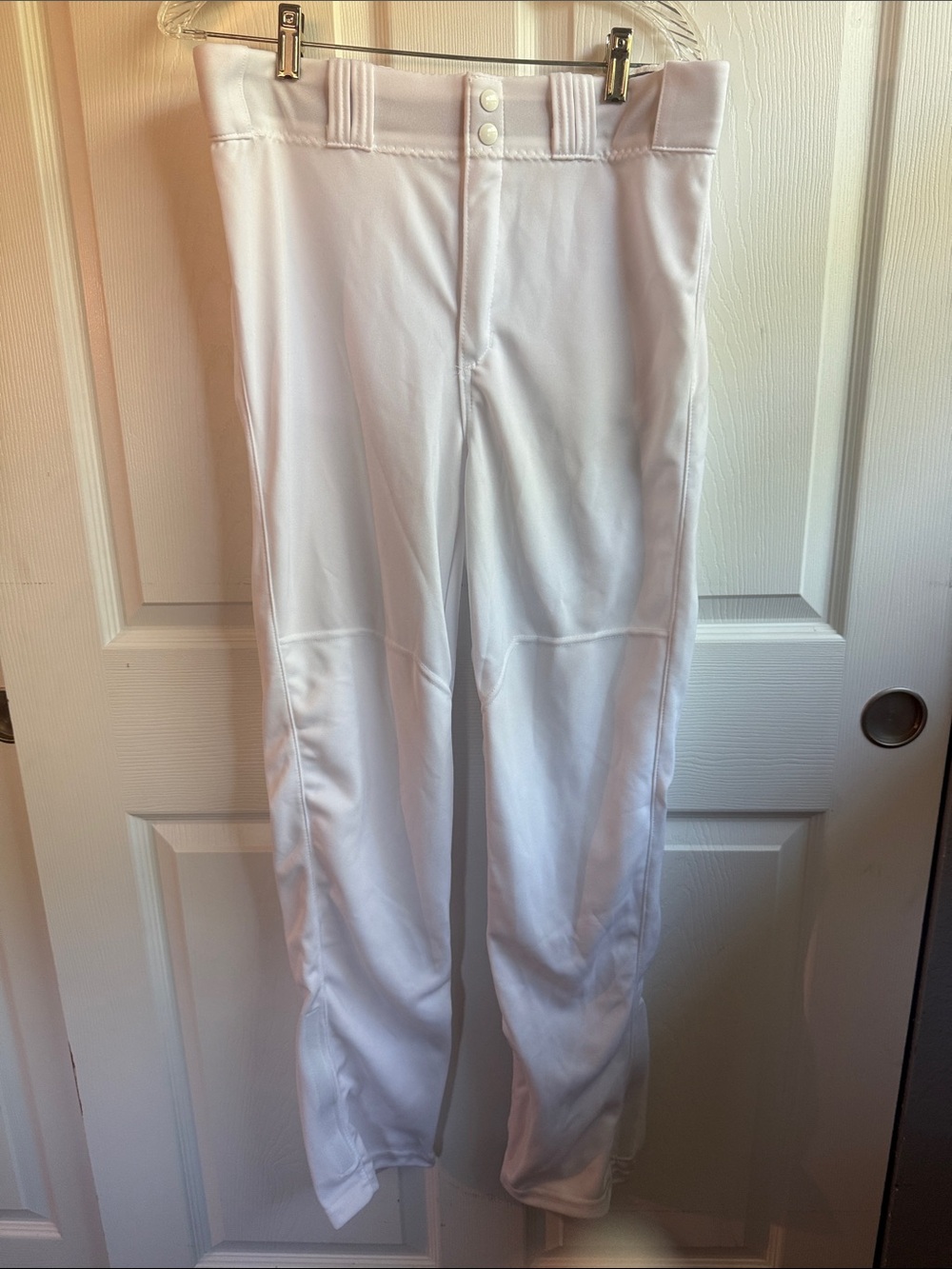 Men's Medium White Athletic Baseball Pants- New never worn